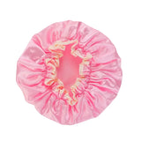 1Pcs Women's Elastic Band Satin Silky Bonnet Sleep Cap Hair Care Hair Dryers Female Hair Protect Bonnet Nightcap Satin Bath Cap