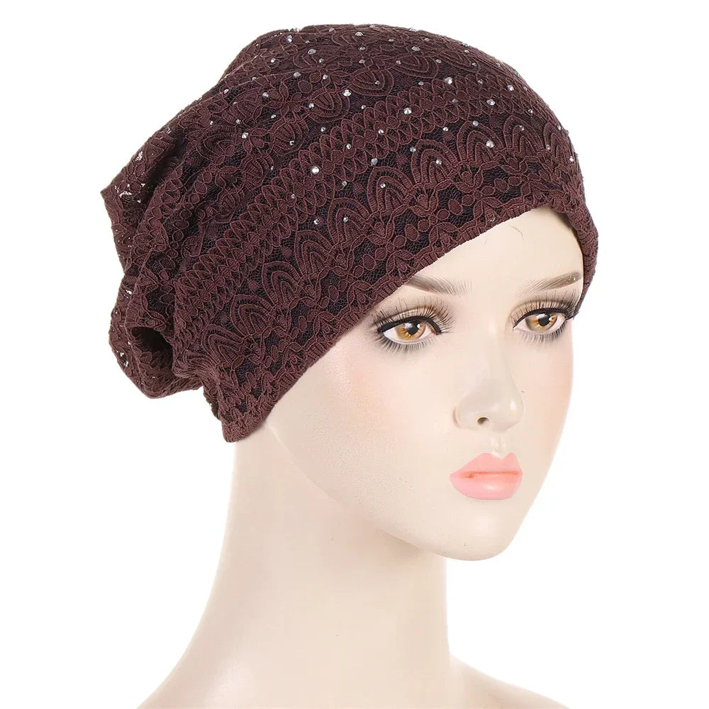 Women Men Sleeping Hat Baggy Beanie Satin Lined Night Unisex Sleep Cap Hair Care Bonnet Hair Loss Nightcap Pullover Hat Headwear