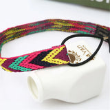 Men's Bohemian Elastic Hair Band Colorful Sport Headband Handmade Woven Hair Ties Hair Accessories for Women Men