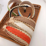Fashion Headband Women Hair Bands Broadside Wool Raffia Cross Knot Headbands Girls Hair Band Hair Accessories Headwear
