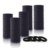 100Pcs Black Elastics Small Hair Ties Elastics Small Hair Rubber Bands Accessories Ponytail Holders for Women Girls Baby Toddle