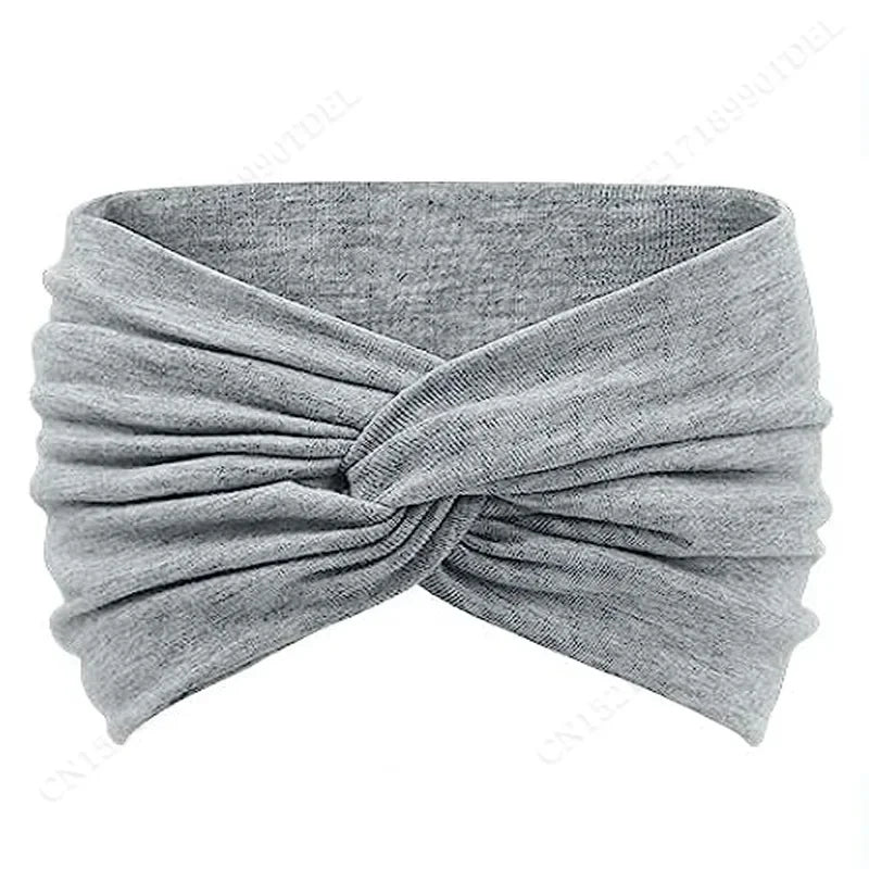 Twisted Wide Headbands for Women Extra Large Turban Workout Headband Fashion Yoga Hair Bands Boho Twisted Thick Hair Accessories