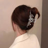 New Punk Geometric Metal Gold Silver Simple Hair Clip Claw for Women Trendy Large Crab Catches Clamp Korea Headwear Accessories