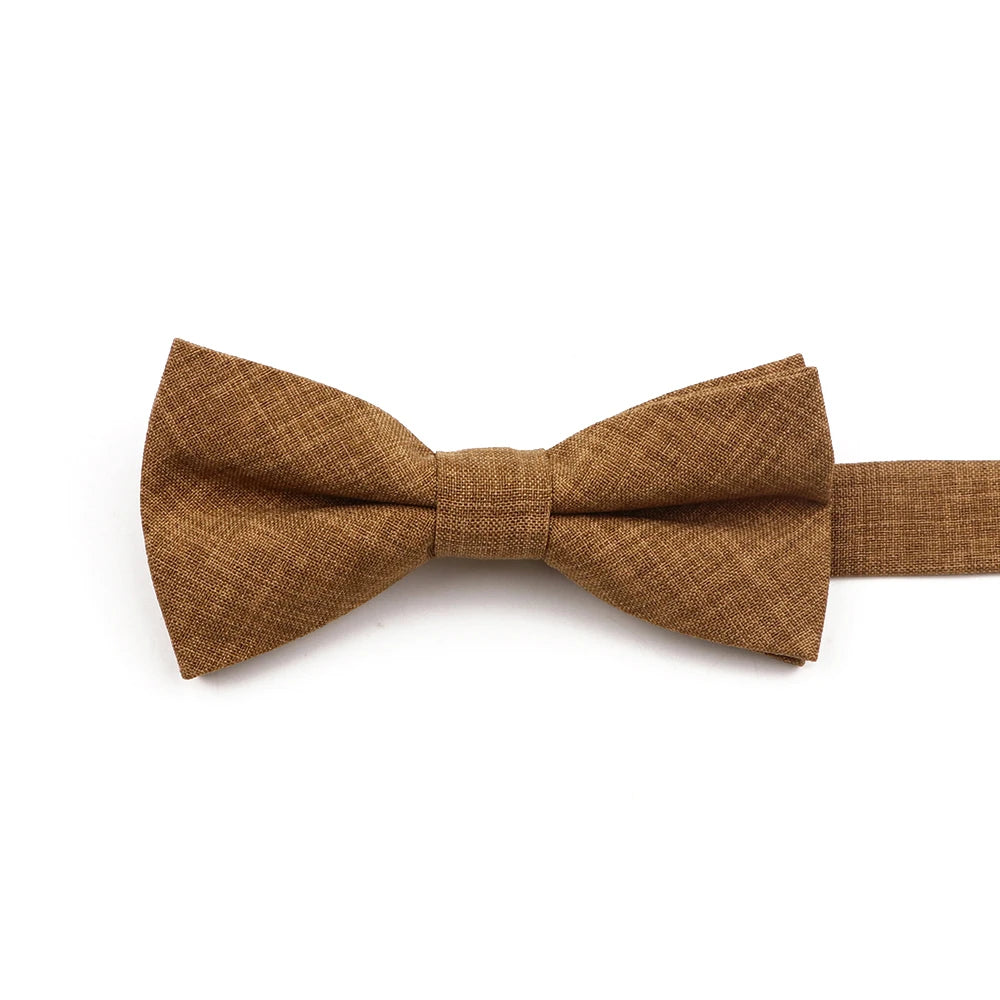 High Quality Mens Solid Color Bowtie Set For Men Children Wedding Party Dinner Accessory Pink Orange Father-son Bow Tie Gift