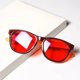 Blue Light Blocking Glasses Red Lenses Glasses for Better Sleep Orange Lens for Long Time Working Not Sunglasses for Outdoor