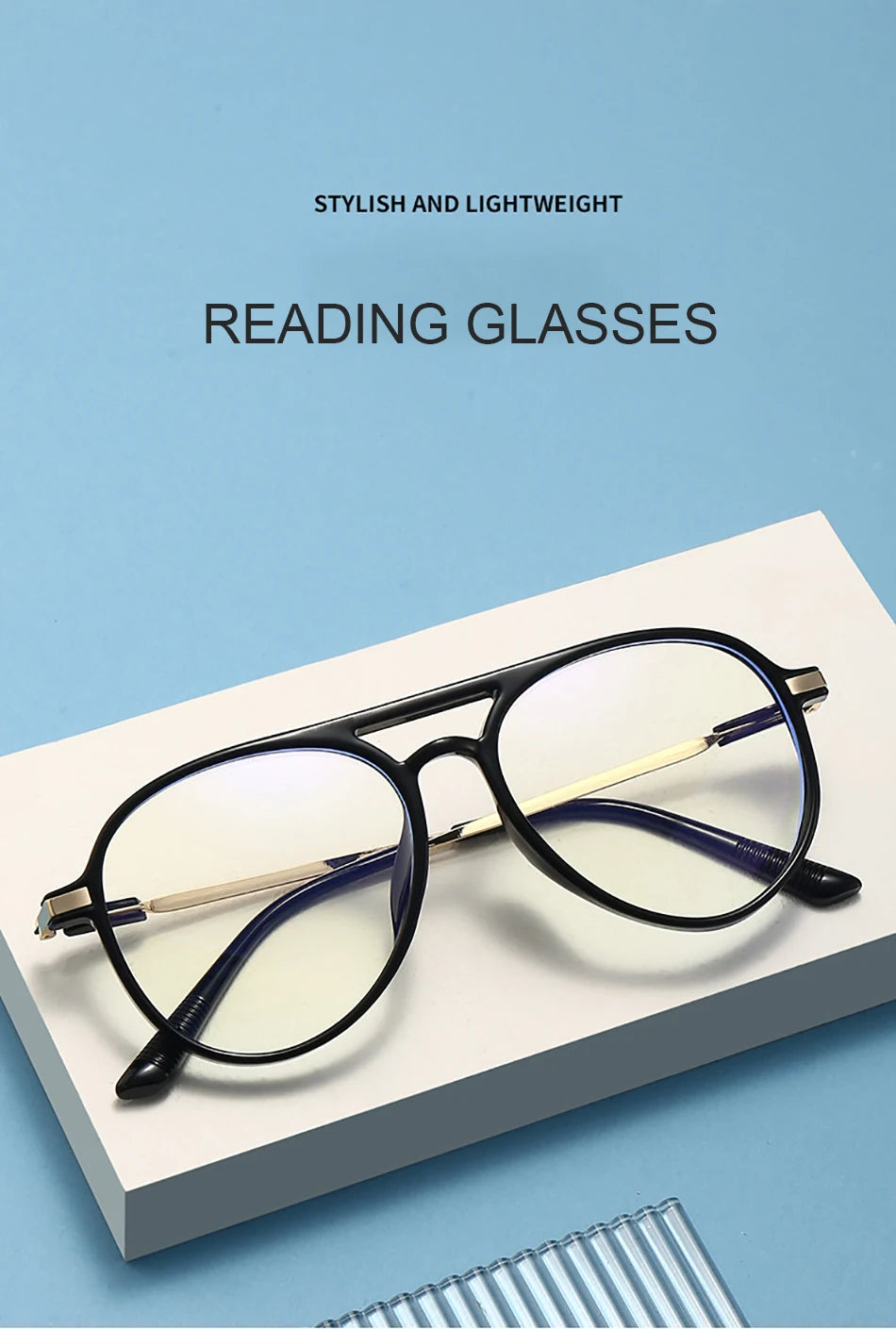Reading Glasses Blocking Blue Light Fahsion Frame Computer Goggles Presbyopic Eyeglasses Women&Men 0+1.0 1.5 2.0 3.0 3.5 +4.0