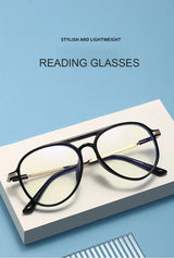 Reading Glasses Blocking Blue Light Fahsion Frame Computer Goggles Presbyopic Eyeglasses Women&Men 0+1.0 1.5 2.0 3.0 3.5 +4.0