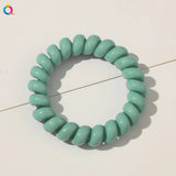 High Elasticity Telephone Coil Hairbands Women Spiral Hair Ties Girls Hair Rings Rope Solid Color Hair Accessories Gum Scrunchy