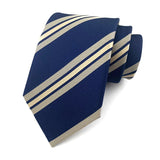 New 8cm Mens Tie Striped Patterned Man Necktie Neck Tie Jacquard Woven Ascot Cravat Neckwear For Gentleman Wedding  Party