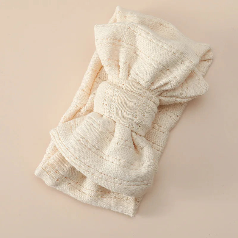 Baby Headband Hair Accessories Infant Girl Hairbands Bows Elastic Turbans for Newborn Babies Cotton Knitted Hair Band Baby Items