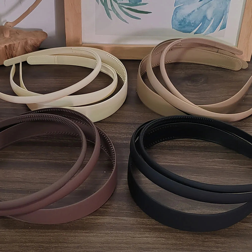 3pc European and American Black Khakistyle  Hairbands Headbands for Women Girls Men Sport Washface Korean Hair Accessories Tool
