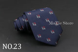 Cute Cartoon Pattern Animal Floral Printed Tie For Men Narrow Slim NeckTie Wedding Red Navy Party Ties Cravat Accessories Gifts