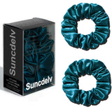 2PCS 3.5CM Mulberry Silk Scrunchies Women Grils Hair Ties for Hair Sleep No Damage Hairband Curly Hair Elastics Ponytail Holder