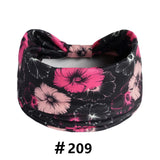 Leopard Print Headbands for Women Wide Boho Turban Head Wraps Cotton Knotted Elastic Hairbands Non Slip Workout Hair Accessories