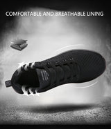 Men Running Sneakers Lightweight Athletic Shoes Classical Mesh Breathable Lace-up Outdoor Walking Shoes Male Tennis Shoes