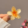 Hawaiian Gradient Hair Clips Flower Hair Claws Big Size Fashion Head wear Hairpin for Women Girls Crab Barrette Hair Accessories