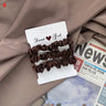3Pcs/Set Silky Hair Scrunchies Ponytail Holders Elastics Hair Ties For Women Silk Satin Solid Color Hair Rope Hair Accessories