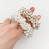 Pearls Beads Hair Ties Elastic Hair Bands For women Hair Rope Scrunchies Ponytail Holders Rubber Hair Accessories