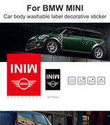 For MINI ONE Cooper S JCW R55 R56 R60 R61 F54 F55 F56 F57 F60 Car Body Decorative Sticker Washable Mark Modification Accessories
