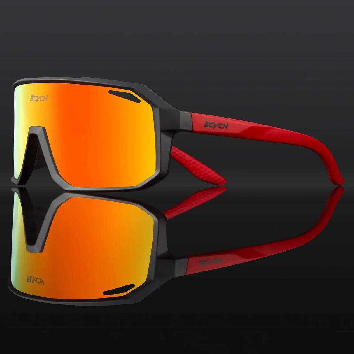 SCVCN New Riding Cycling Sunglasses Outdoor Sports Running Goggles Men's Mtb Bicycle Glasses Women Cycling Eyewear 1 Lens