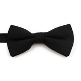 High Quality Mens Solid Color Bowtie Set For Men Children Wedding Party Dinner Accessory Pink Orange Father-son Bow Tie Gift