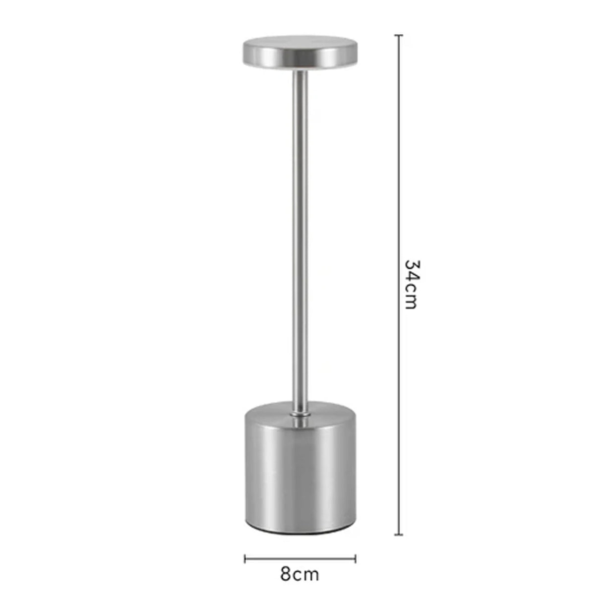 Rechargeable Table Lamp Touch Sensor LED Desktop Night Light Wireless Reading Lamp for Restaurant Hotel Bar Bedroom Decor Light