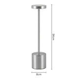 Rechargeable Table Lamp Touch Sensor LED Desktop Night Light Wireless Reading Lamp for Restaurant Hotel Bar Bedroom Decor Light