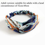 European and American silk elastic elastic cross headband, stylish, simple and versatile headband for parents and children