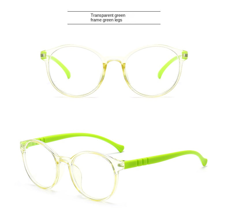 Blue Light Blocking Glasses for Kids Computer Glasses Silicone Frame Clear Lens Girl Boy Video Gaming Children Safety Eyewear
