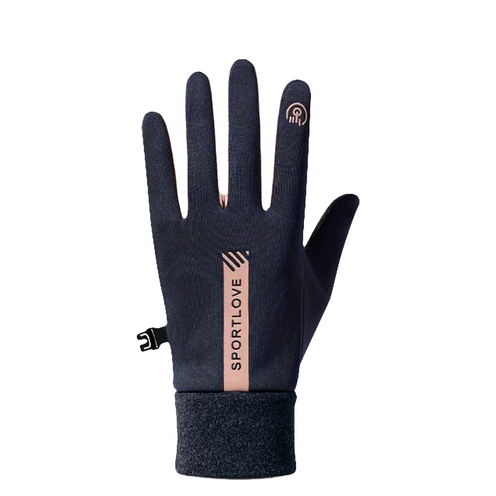 1Pair Winter Waterproof Windproof Non-slip Touch Screen Warm Gloves, For Outdoor Cycling, Driving, Skiing