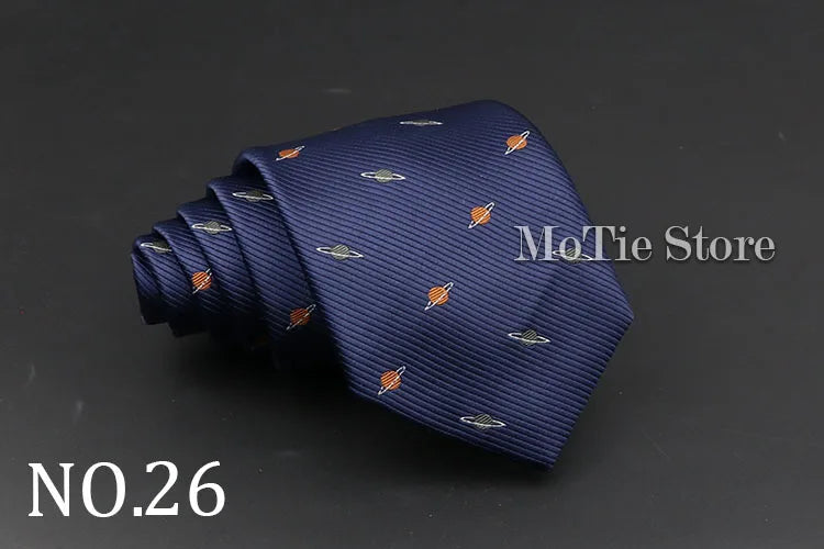 Cute Cartoon Pattern Animal Floral Printed Tie For Men Narrow Slim NeckTie Wedding Red Navy Party Ties Cravat Accessories Gifts