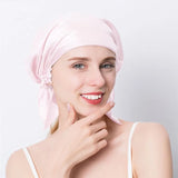 100% Natural Mulberry Silk Sleeping Cap Silk Shower Cap Nightcap Housework Cooking Hair Care Bonnet Protector Hair Accessories