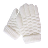 New Fashion Kids Thick Knitted Gloves Warm Winter Children Stretch Mittens Boy Girl Infant Solid Guantes Split Finger Gloves