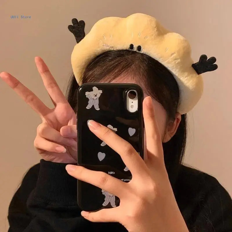 Cartoon Funny Headband for Girls Soft Fabric Adjustable Size Headpieces Party Headwear for Parties and Cosplay