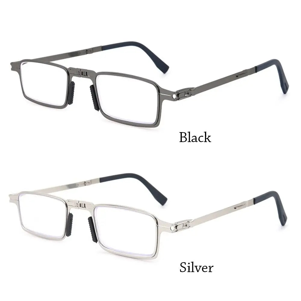 Blue Ray Blocking Anti-Blue Light Reading Glasses Portable With Glasses Bag Hyperopia Glasses Eye Protection Folding