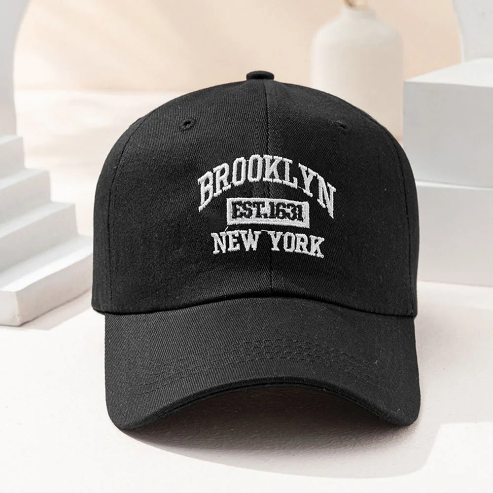 1pc Men and Women's Vintage Embroidered Baseball Cap With 'BROOKLYN NEW YORK' Print Suitable For Daily Wear and Gift Giving