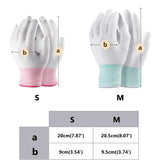 2 Pairs Quilting Gloves for Free-Motion Quilting Machine Quilters Gloves Lightweight Nylon Sewing Gloves for Knitting Crafting