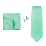 Corbata de marca de moda hecha a mano, sólida, con pañuelo y gemelos, para hombre, corbata, traje, camisa, accesorios de boda, regalos para hombre.