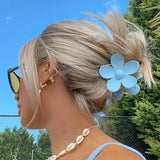 Large Flower Claw Clips For Women Fashion Hair Claw Hair Clamps Girls Matte Hairpins Sweet Headwear Barrette Hair Accessories