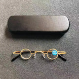 cubojue small round reading glasses +100 +150 +200 +250 +300 glass lens narrow nerd spectacles eyeglasses frames