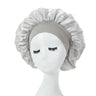 1PC Satin Sleeping Hat Night Sleep Hair Care Bonnet Nightcap Extra Satin Silky Shower Caps Sleep Cap with Premium Elastic Band