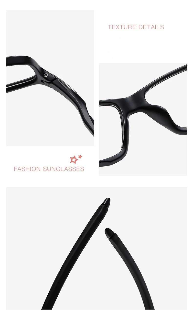 Ultra Light Blue Light Blocking Myopia Glasses Fashion Outdoor Color Changing Sports Near Sight Eyewear Photochromic Eyeglasses