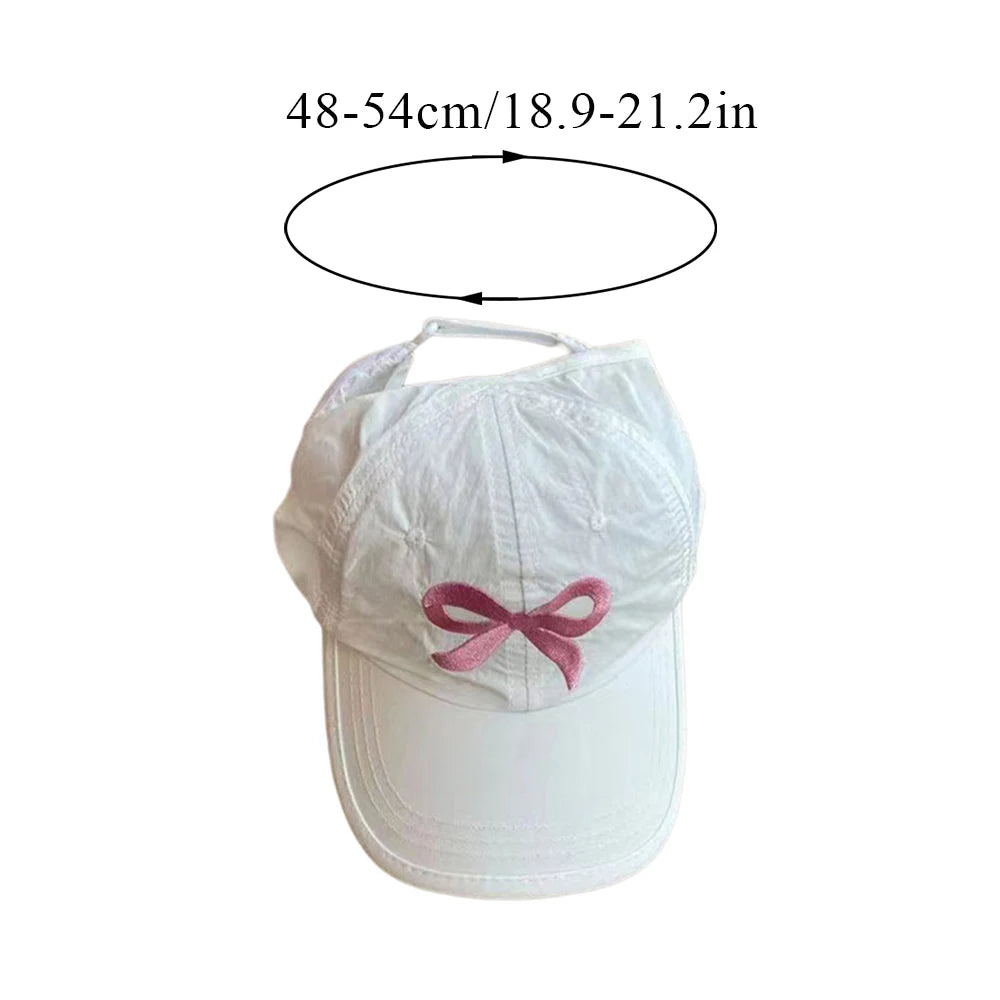 Fashion High Ponytail Kids Boy Girl Sun Hats Quick Drying Baseball Caps Adjustable Travel Caps Children Peaked Hats With Hole