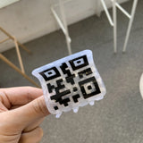 Refreshing World Black and White Design Hair Claw QR Code Panda Cow Acrylic Hair Claw Clips Hair Accessories for Women Girls