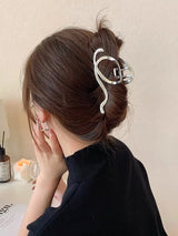 Woman Silver/Gold Irregular Hairpins Punk Style Metal Hair Claws Barrettes Women Hair Accessories Ponytail Hair Clips Headwear
