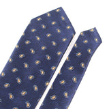 Navy Blue Men Ties Suits Men's Neck Tie For Wedding Necktie For Groomsmen Fashion Floral Paisley Ties For Men Women Good Gifts