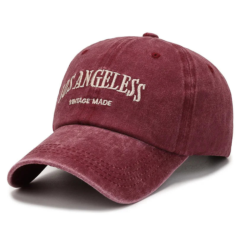 New green baseball cap female street wash letter thorn soft top embroidered duck hat male spring summer visor hat
