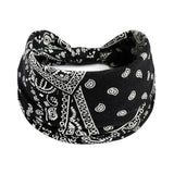 Boho Headbands For Women Fashion Stretch Wide Hair Bands Knoted Turban Yoga Sweatband Elastic Head Bands Stylish Wrap Headbands