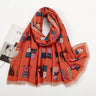Fashion Printed Leopard Scarf Female Spring Muslim Women Hijab Scarves Tassel Large Size Headband Handkerchief Women's Bandana