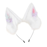 Y5GC Bendable Cats Ear Hairband Plush Animal Ear Hairband For Anime Enthusiasts Roleplay and Halloween Party DressingUp Props